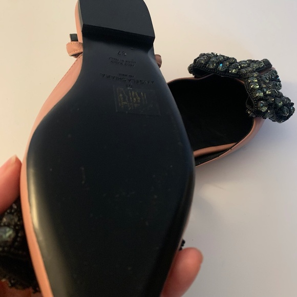 Angela Chiara Venezia Pointed Bow Flats in Pink Pastel with Embellished Details - Picture 10 of 10